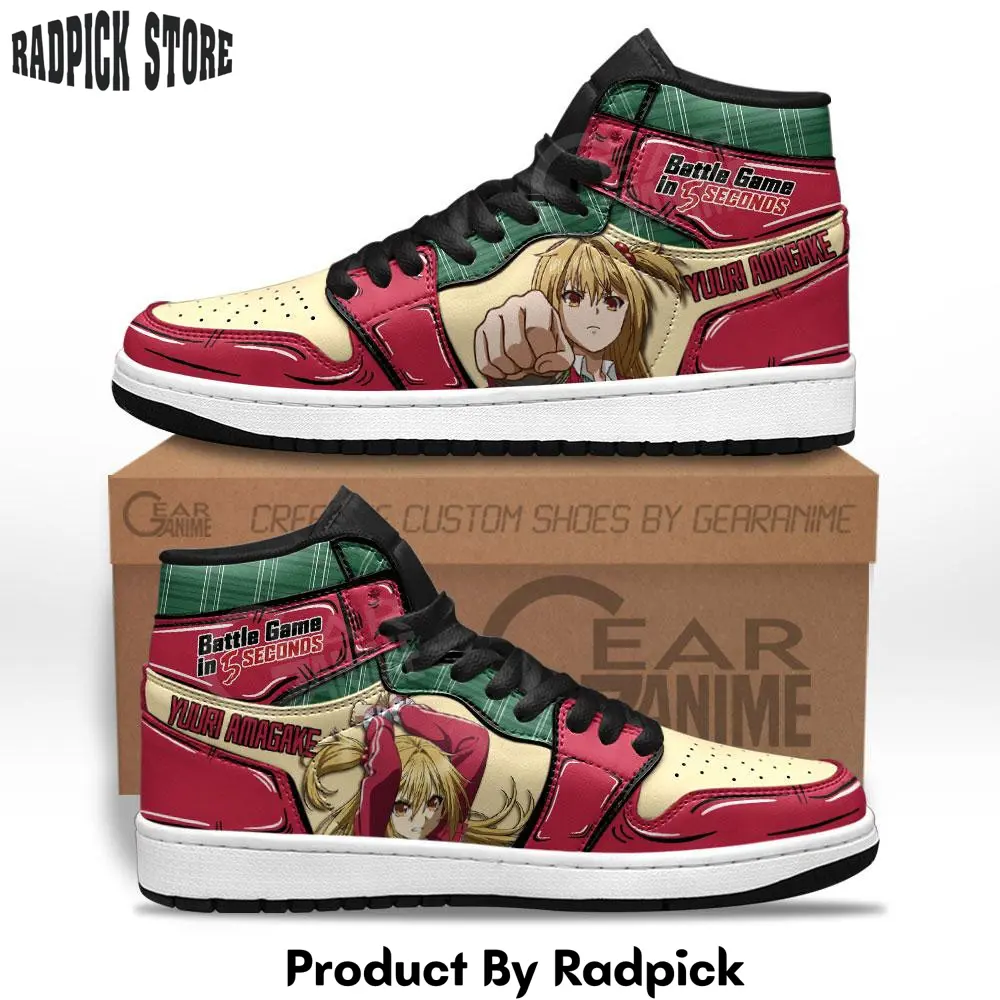 Yuuri amagake air jordan high top sneakers anime  rp0400593